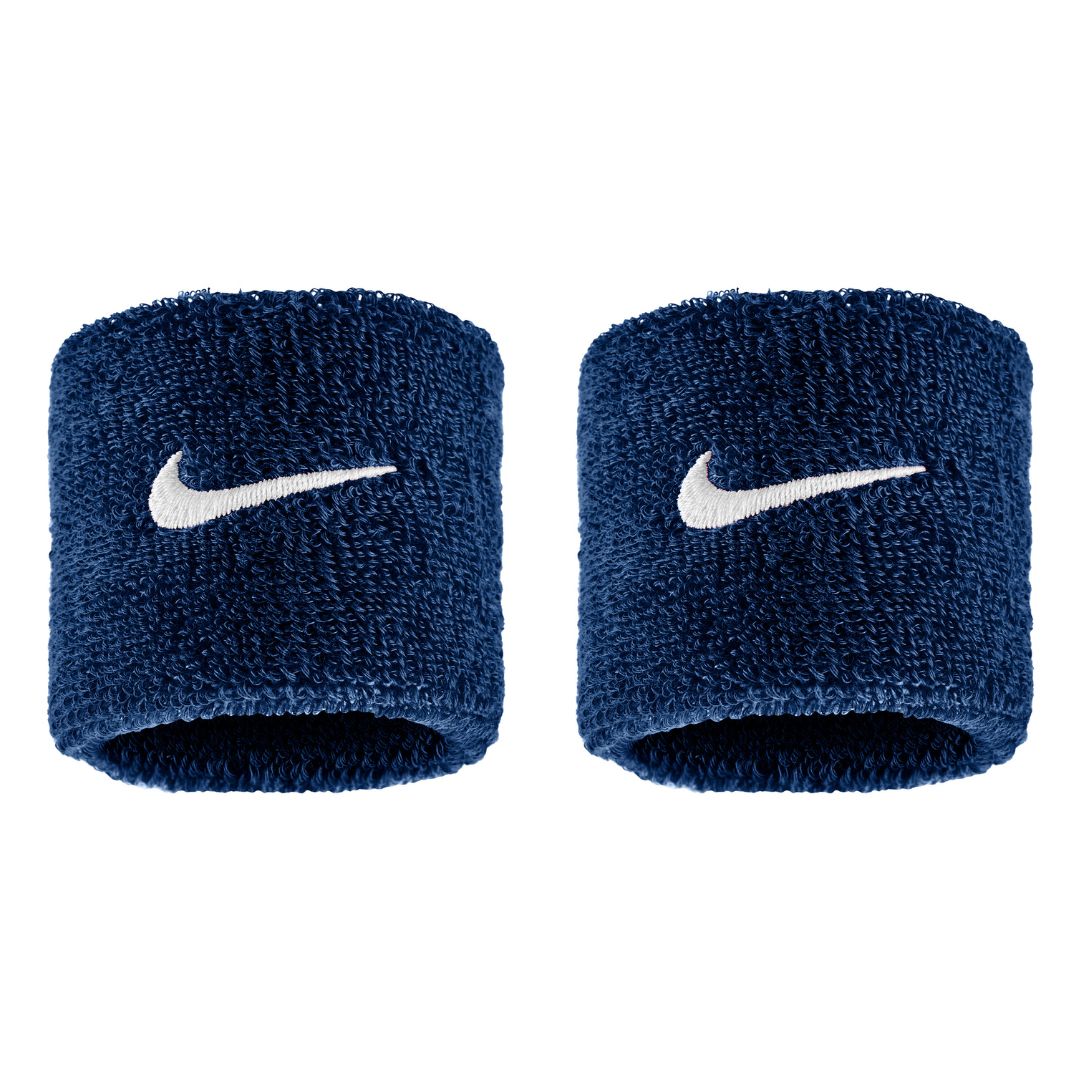 Nike Swoosh Classic Wristbands 2-Pack Navy/White billede